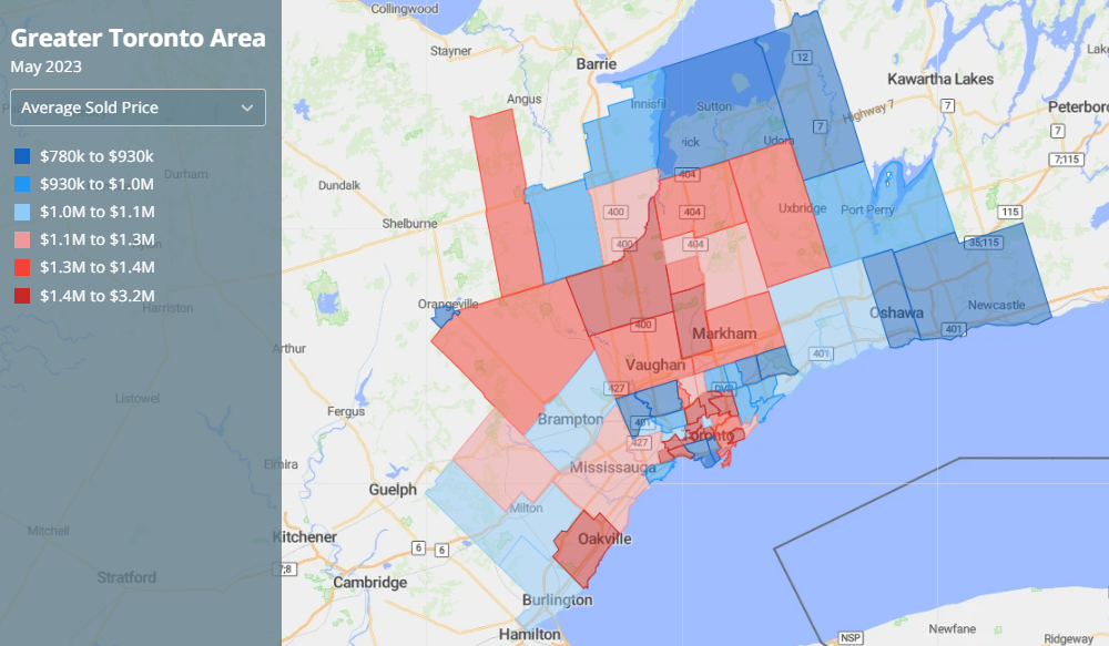 gta house prices